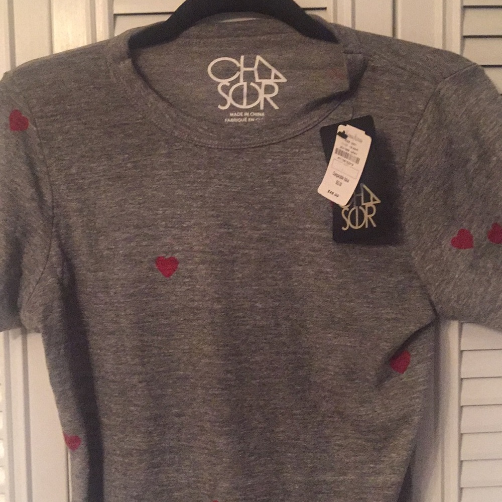 Junior large girls t shirt with valentines.